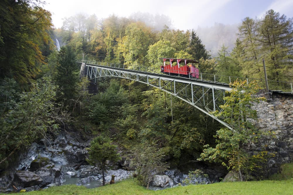 El tren de la cascada del Reichenbach